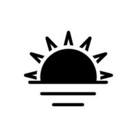sunrise icon design vector template