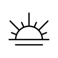 sunrise icon design vector template