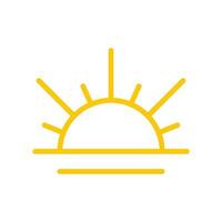 sunrise icon design vector template