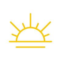 sunrise icon design vector template