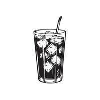 Ice Drink Images vector, cocktail with ice vector