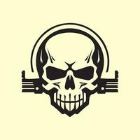 Skull and crossbones icon vector