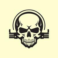 Skull and crossbones icon vector