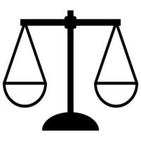 scales of justice icon design vector