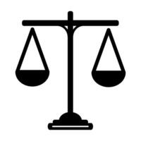 scales of justice icon design vector