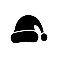 santa hat icon vector of glyph style illustration design