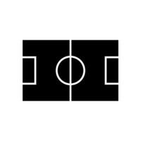 football field icon vector template