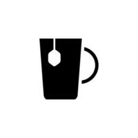 té taza icono diseño vector