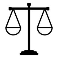 scales of justice icon design vector