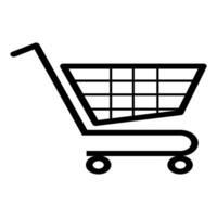 compras carro icono diseño vector