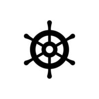 ship steering wheel icon design vector template