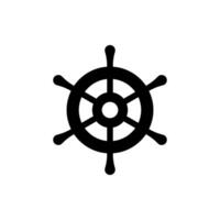 ship steering wheel icon design vector template