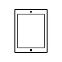 tablet icon design vector template