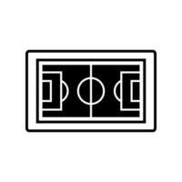 football field icon vector template