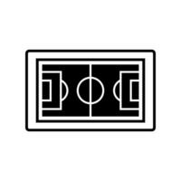 football field icon vector template