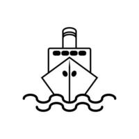 Embarcacion icono diseño vector modelo