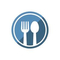 spoon and fork icon design vector template