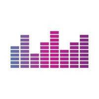 sound wave icon design vector