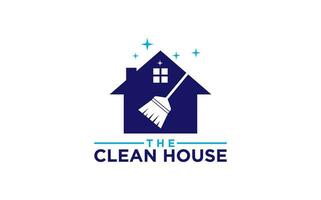 Logo House Cleaning Service company design template vector