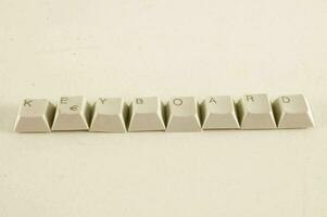 a group of keyboard keys arranged in a row photo