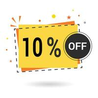 10 percent off. Vector design.