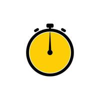 1 hour's Analog Clock Icon white background. vector