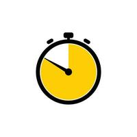 150 Minutes Analog Clock Icon white background. vector