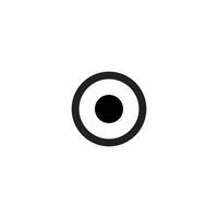 Eye icon in trendy flat style isolated on grey background. vector
