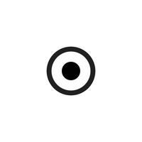 Eye icon in trendy flat style isolated on grey background. vector