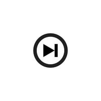 Media player icon in flat style. Sound vector illustration on white isolated background. Media player business concept.