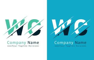 WC Letter Logo Vector Design Template Elements