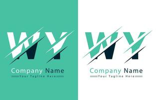 WY Letter Logo Design Template. Vector Logo Illustration