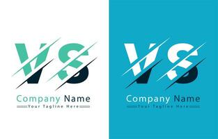 VS Letter Logo Vector Design Concept Elements