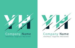 YH Letter Logo Design Template. Vector Logo Illustration