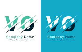 VO Letter Logo Vector Design Concept Elements