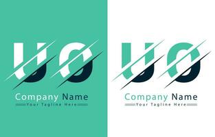 UO Letter Logo Design Template. Vector Logo Illustration