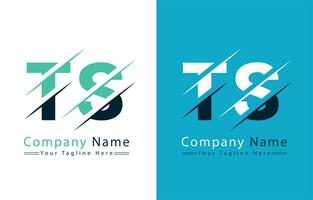 TS Letter Logo Design Template. Vector Logo Illustration