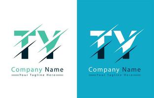 TY Letter Logo Design Concept. Vector Logo Illustration