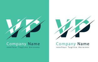 VP Letter Logo Design Template. Vector Logo Illustration