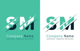 SM Letter Logo Vector Design Template Elements
