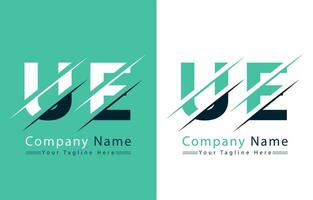 UE Letter Logo Vector Design Template Elements