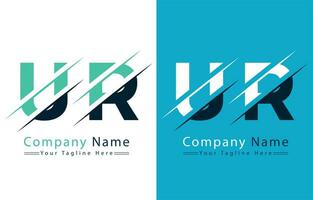 UR Letter Logo Vector Design Concept Elements