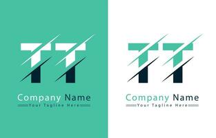 tt letra logo diseño concepto. vector logo ilustración
