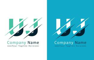 UJ Letter Logo Vector Design Concept Elements