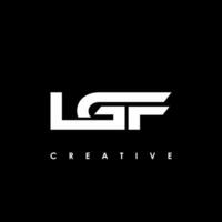 LGF letra inicial logo diseño modelo vector ilustración