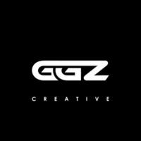 ggz letra inicial logo diseño modelo vector ilustración