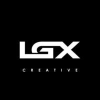 lgx letra inicial logo diseño modelo vector ilustración