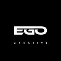 ego letra inicial logo diseño modelo vector ilustración