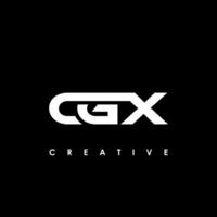CGX Letter Initial Logo Design Template Vector Illustration