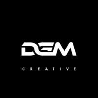 DGM Letter Initial Logo Design Template Vector Illustration